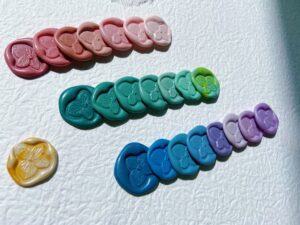 紫陽花　封蝋/シーリングスタンプsealing wax「5/10枚1セット」手紙/招待状/年賀状/贈り物/手帳デコ