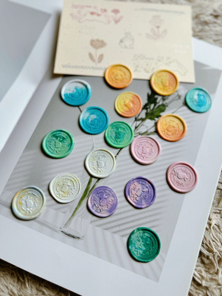 ウサギ　封蝋/シーリングスタンプsealing wax「5/10枚1セット」手紙/招待状/年賀状/贈り物/手帳デコ