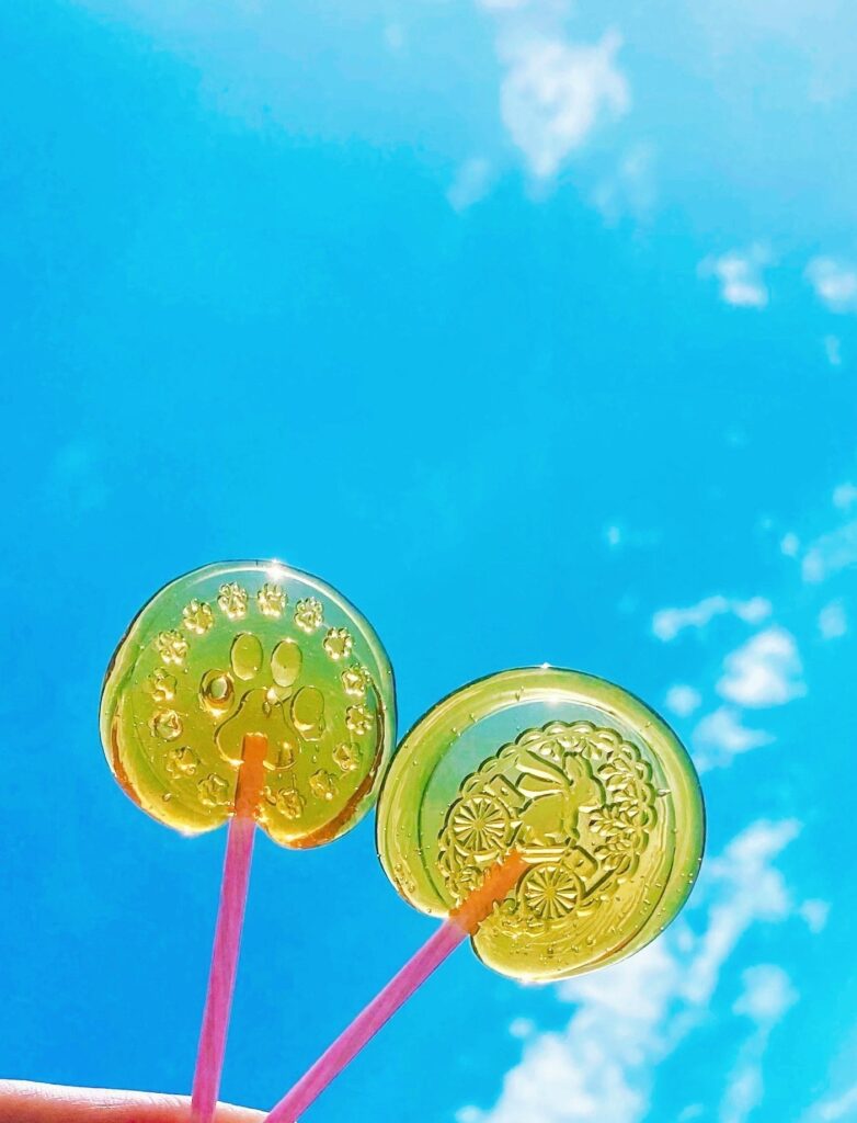 ロリポップ透明封蝋/シーリングスタンプsealing wax「5枚1セット」　手紙/招待状/年賀状/贈り物/手帳デコ