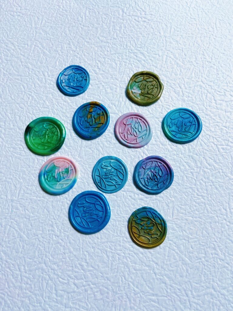 “enjoy” 封蝋/シーリングスタンプ「5/10枚1セット」手紙/招待状/年賀状/贈り物/手帳デコ