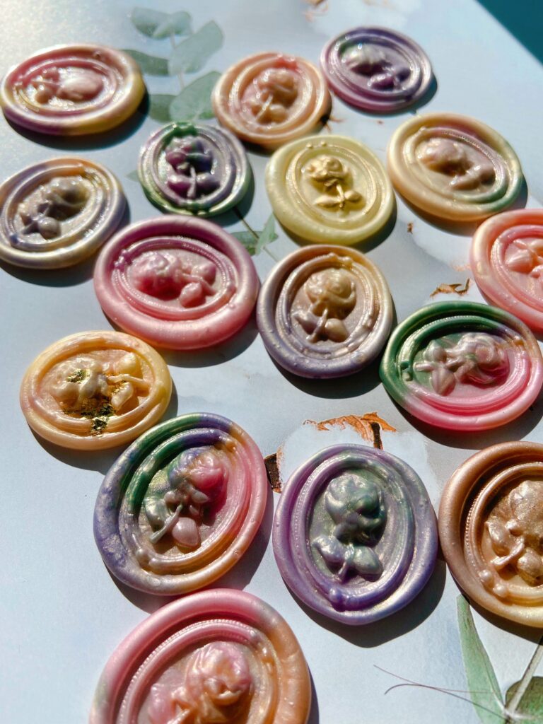 “フランス バラ” 封蝋/シーリングスタンプsealing wax 手紙/招待状/年賀状/贈り物/手帳デコ