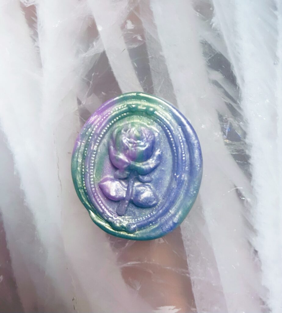 “フランス バラ” 封蝋/シーリングスタンプsealing wax 手紙/招待状/年賀状/贈り物/手帳デコ