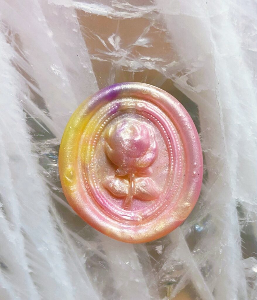 “フランス バラ” 封蝋/シーリングスタンプsealing wax 手紙/招待状/年賀状/贈り物/手帳デコ