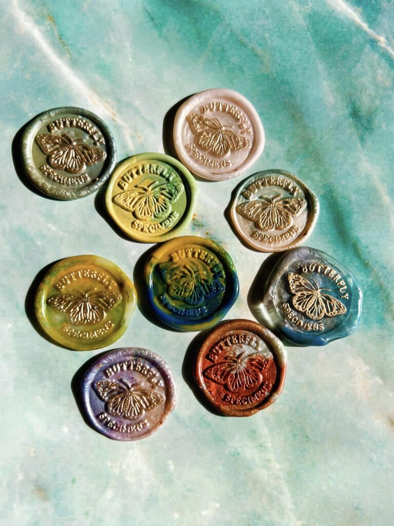「蝶の標本 」封蝋/シーリングスタンプ 手紙/招待状/年賀状/手帳デコ/ラッピング