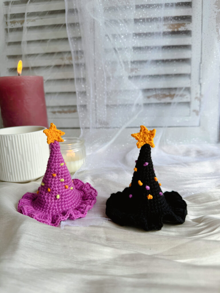 ハロウィン魔女ヘアクリップ　魔法使い とんがり帽子　星　魔女帽子仮装グッズ 　パーティーヘアアクセサリー(受注制作)